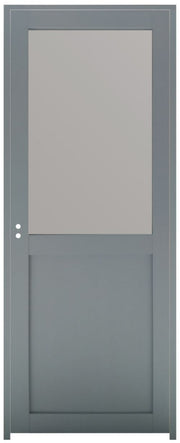 Blocco porta officina vetro depoli H204 x L83 Spinta a destra