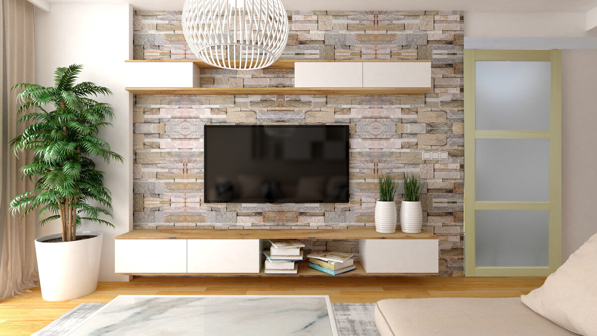 Porta scorrevole smaltata Ayous impiallacciato 3 vetri H204 x L93 + binario in alluminio con fascia in alluminio senza maniglia