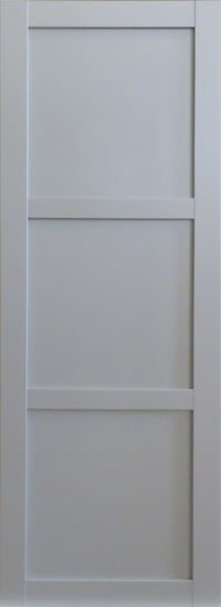 Porta scorrevole a 3 pannelli per abiti grigio chiaro H204 x L73
