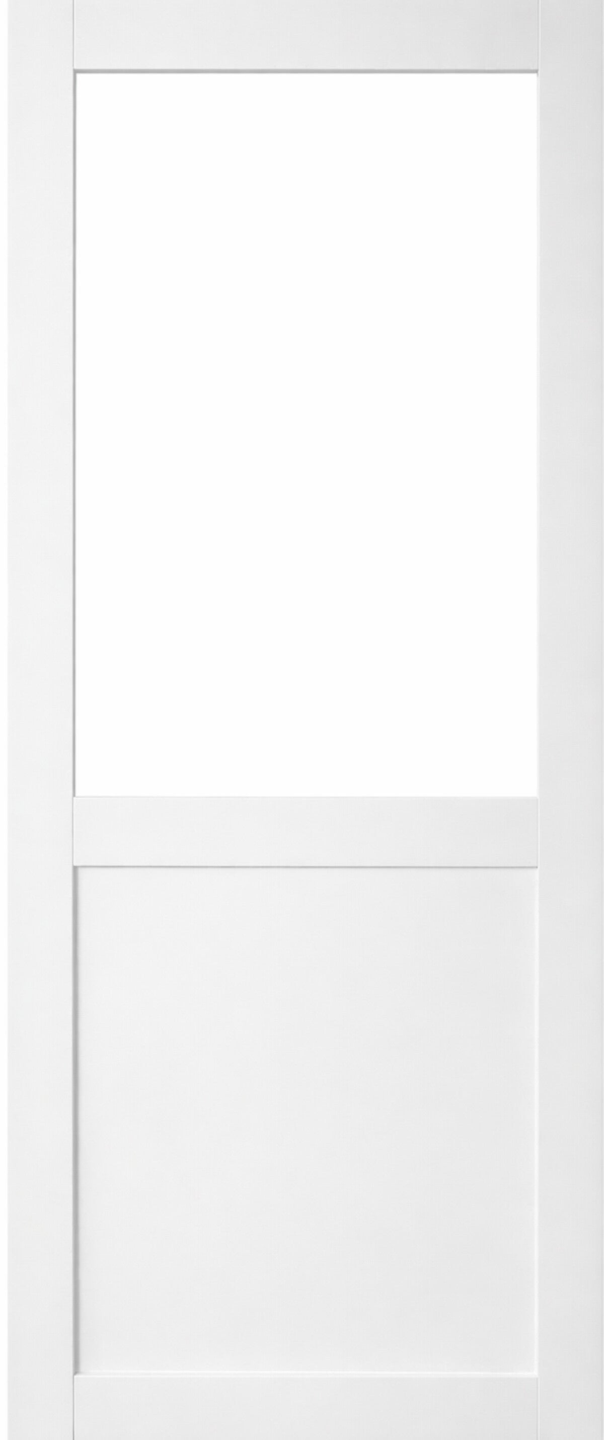 Porta scorrevole bianca da officina H204 x L83 senza montante