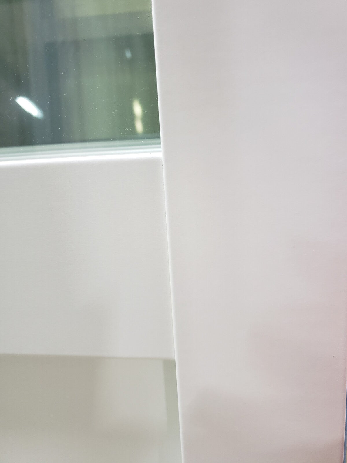 Porta scorrevole bianca da officina H204 x L83 senza montante