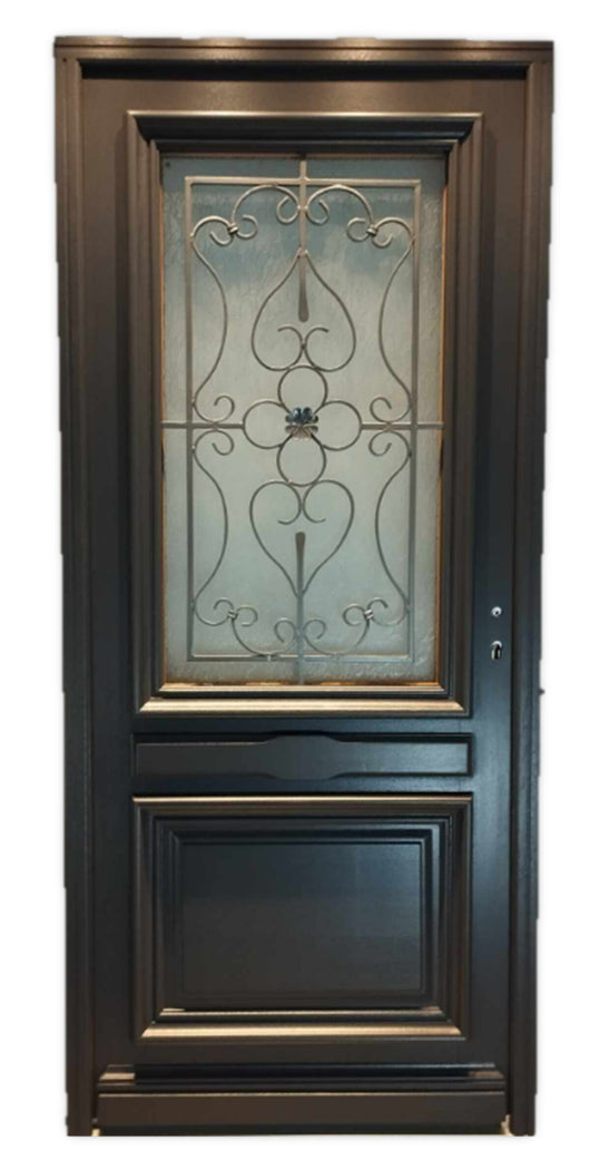 Porta d'ingresso Modello Candice RAL7016 Dimensioni 215X90 Pousant destro (Tabella dimensioni)