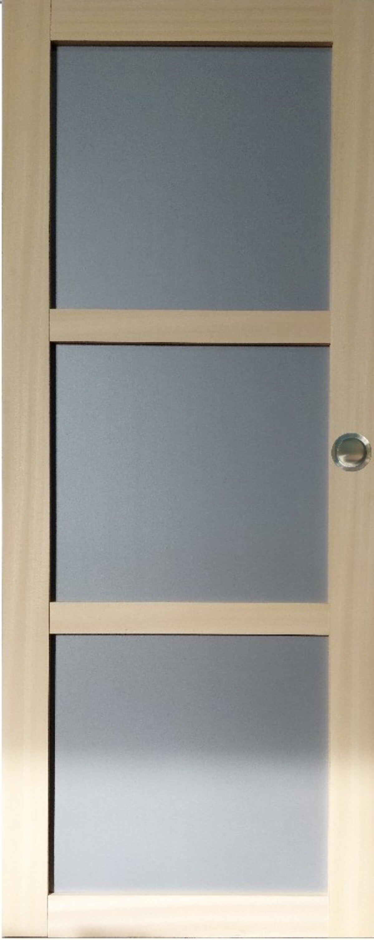 Porta Scorrevole Ayous 3 Ante Grigio RAL 7035 H204 x L83 e 2 Gusci