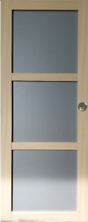 Porta Scorrevole Ayous 3 Ante Grigio RAL 7035 H204 x L83 e 2 Gusci