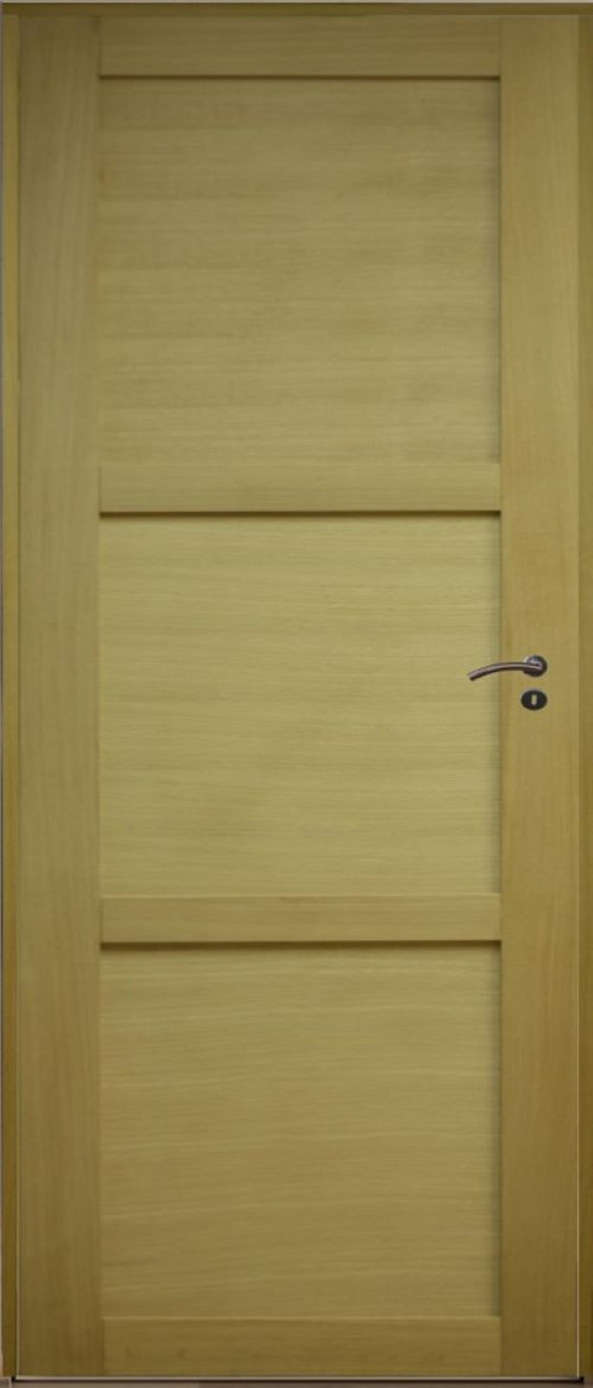 Blocco porta a 3 pannelli impiallacciatura ayous 83 Spingitore sinistro