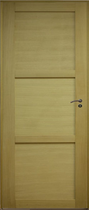 Blocco porta a 3 pannelli impiallacciatura ayous 83 Spingitore sinistro