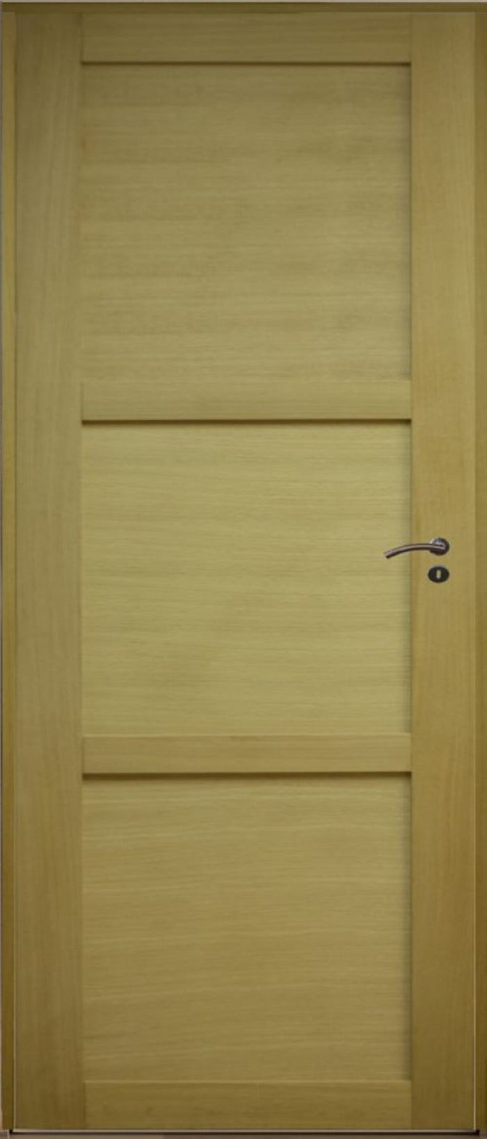 Blocco porta a 3 pannelli impiallacciatura ayous 83 Spingitore sinistro