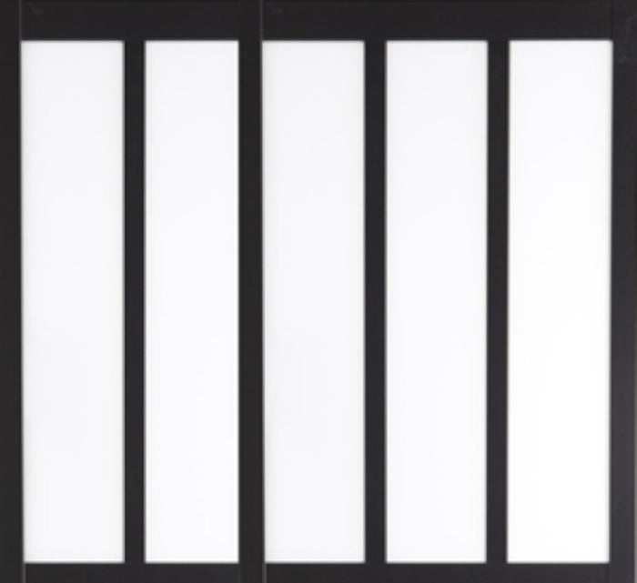 Verriere Wood Mdf Nero 5 Smaltato Chiaro H 1080 Mm X L 1820 Mm senza maniglia