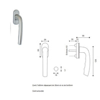 Lembo di legno Altezza 45 X Larghezza 40 (dimensioni del tavolo)+ manico senza maniglia
