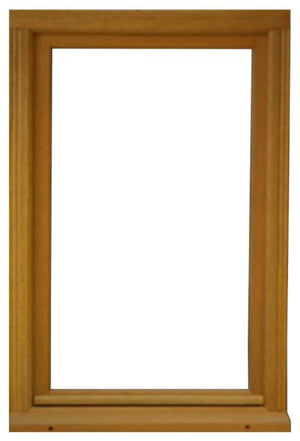 1 Finestra a battente in legno Altezza 45 X Larghezza 40 Guida a destra (dimensioni della tabella)+ manico senza maniglia