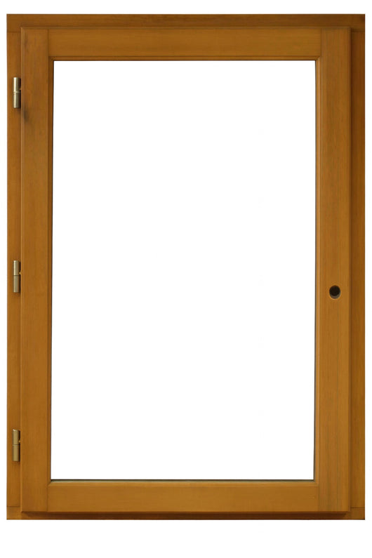 1 Finestra a battente in legno Altezza 45 X Larghezza 60 Tiraggio a sinistra (dimensioni della tabella) senza maniglia