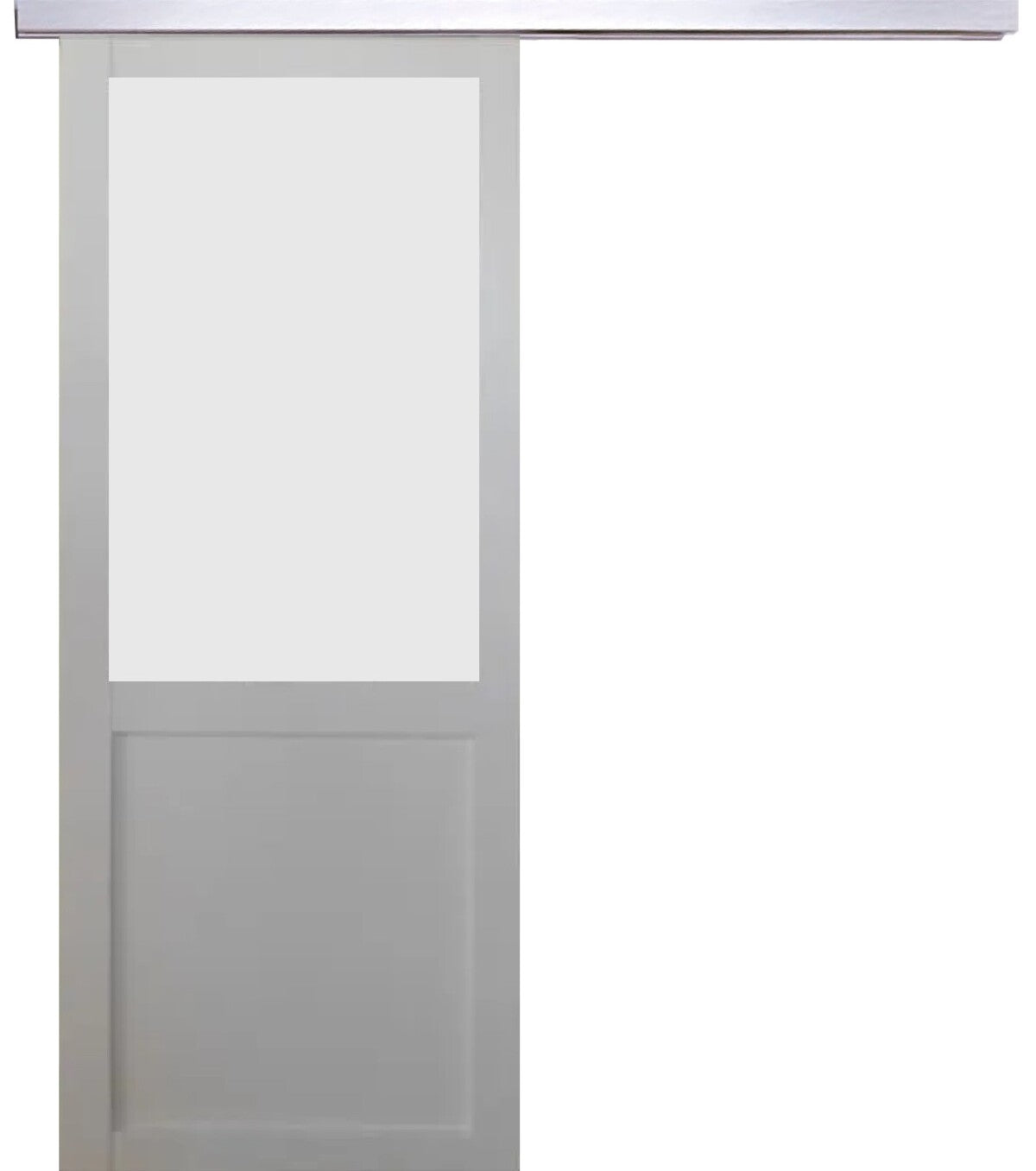 Porta Scorrevole Athena Bianca H204 x L73 + Binario in Alluminio