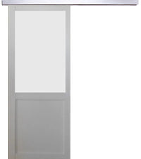 Porta Scorrevole Athena Bianca H204 x L73 + Binario in Alluminio