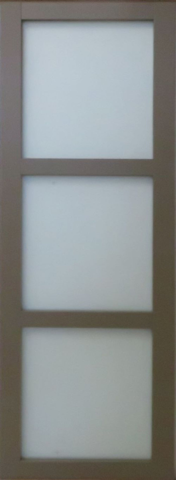 Porta scorrevole in vetro 204x83 con binario bianco