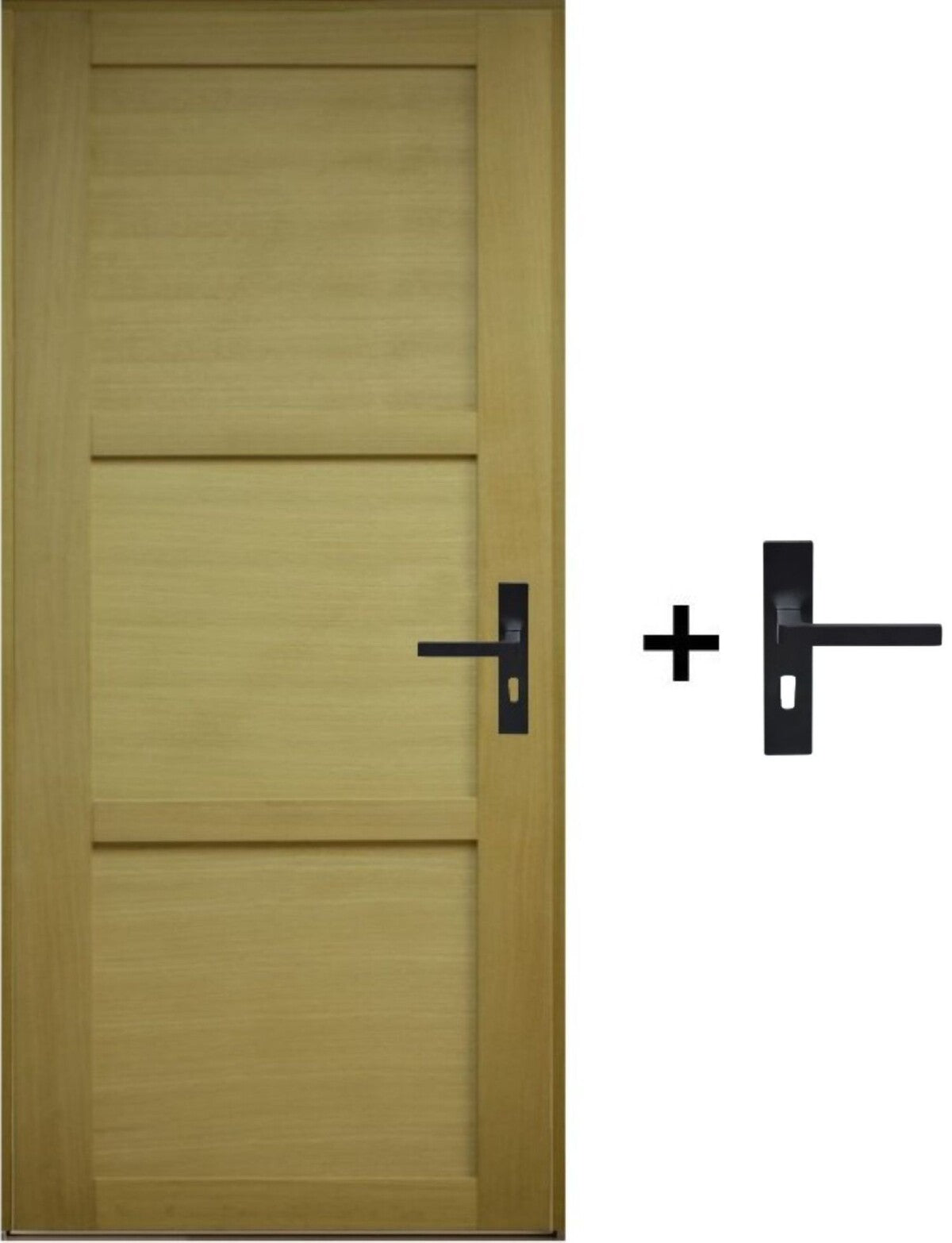 Blocco Porta Ayous 3 Pannelli H204 x L83 Pannello Laterale Sinistro a Spinta + Maniglia