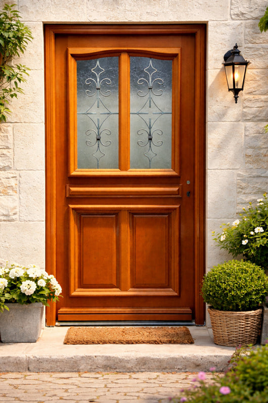 Porta d'ingresso modello Vauban - 200 X 80 a sinistra a spinta (dimensioni della tabella) senza maniglia