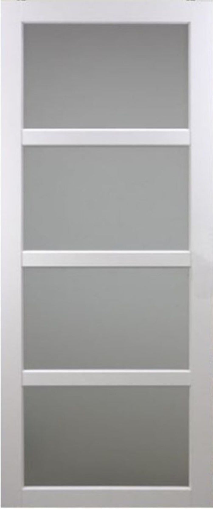 Porta scorrevole Tana bianca larghezza 93 con binario in alluminio bianca