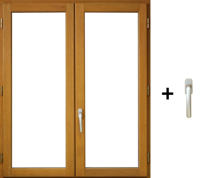 Finestra in legno a 2 vetri Altezza 115 X Larghezza 140 (dimensioni del tavolo)+ manico senza maniglia