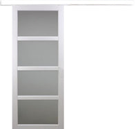 Porta scorrevole Tana bianca larghezza 93 con binario in alluminio bianca