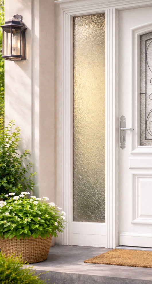 Laterali fissi H 215X L20 Cm Cote Tableau Bois Exo Prepeint Blanc senza maniglia