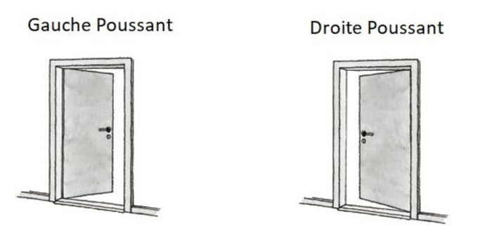 Porta vetrata Block Kenya Bianco Panno 83 Larghezza Mano Destra