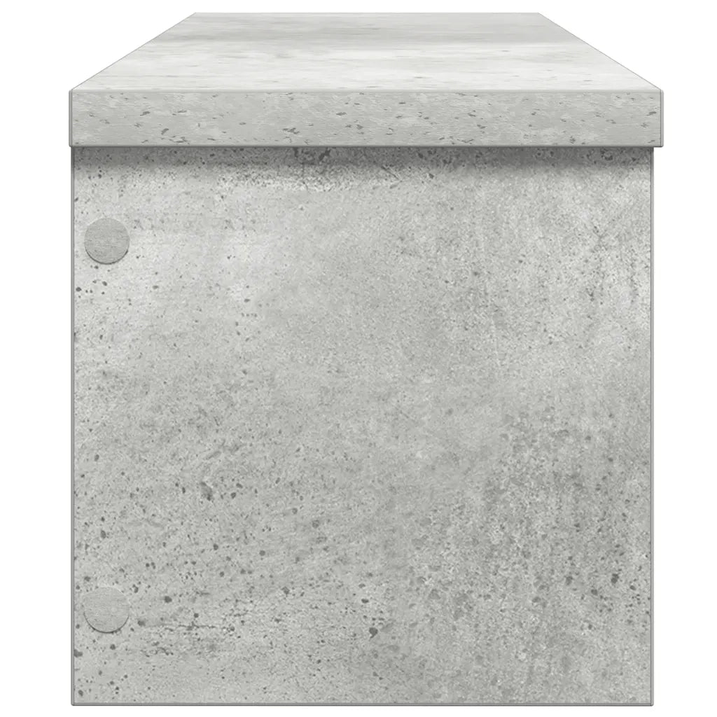 vidaXL Scaffali da Cucina Impilabili 2 pz Grigio Cemento 50x15x16 cm
