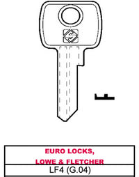 chiave asc lf4 (g.vae 0) euro locks, lowe & fletcher cod:ferx.vit28578