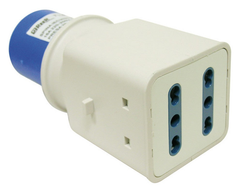 adattatore industriale cee spina industriale/2 prese bipasso 2p+t cod:ferx.vit26438
