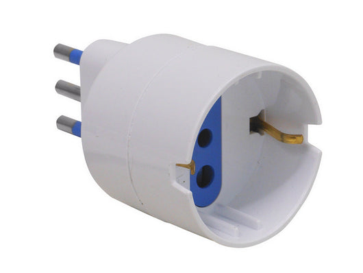 adattatore semplice in blister 2p+t spina 10a/ presa schuko 10a cod:ferx.vit35591