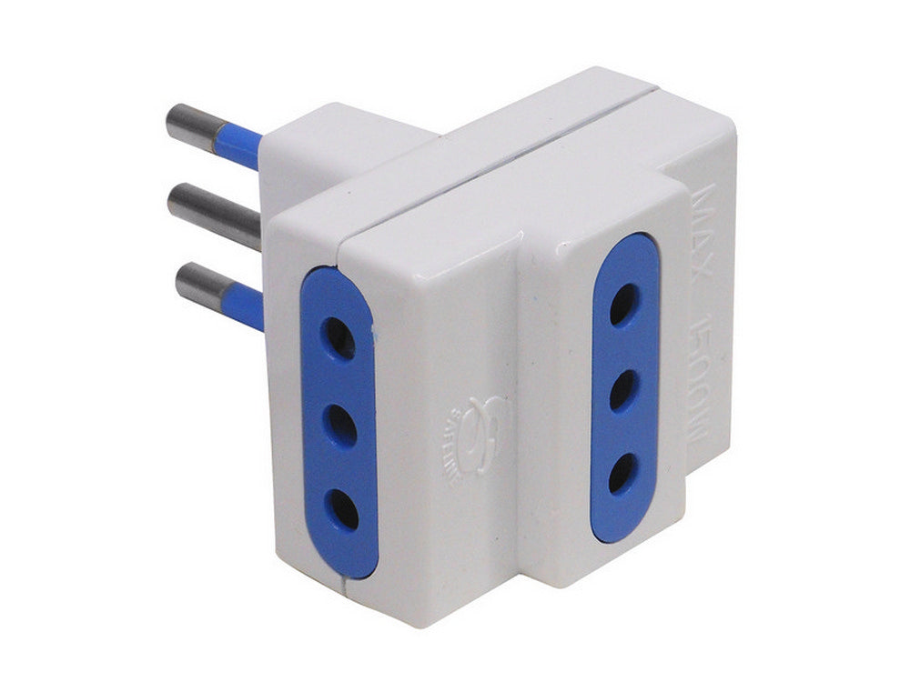 adattatore triplo in blister 2p+t spina 10a/3 prese 10a cod:ferx.vit35593