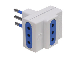 adattatore triplo in blister 2p+t spina 10a/3 prese 10a cod:ferx.vit35593