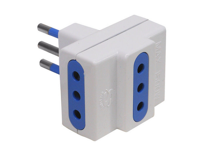 adattatore triplo in blister 2p+t spina 10a/3 prese 10a cod:ferx.vit35593