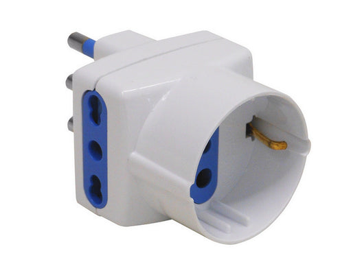 adattatore triplo in blister 2p+t spina 16a/2 prese 10/16a+schuko cod:ferx.vit35596