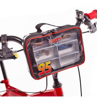 Bicicletta per Bambini Cars da 14 Pollici, Colore Rosso, con Freni a Mano, Sedile Comodo Qualita Excellence