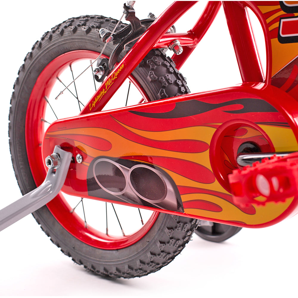 Bicicletta per Bambini Cars da 14 Pollici, Colore Rosso, con Freni a Mano, Sedile Comodo Qualita Excellence