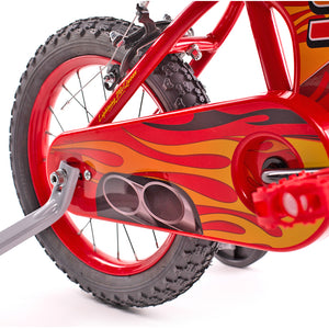 Bicicletta per Bambini Cars da 14 Pollici, Colore Rosso, con Freni a Mano, Sedile Comodo Qualita Excellence