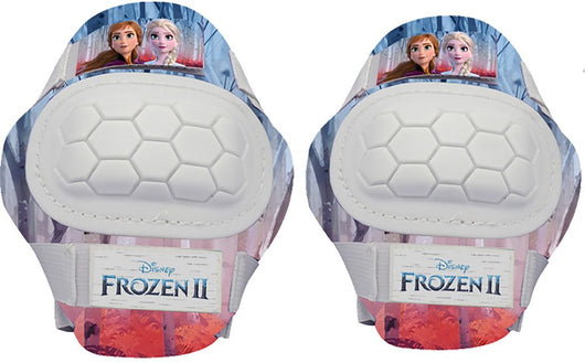 Kit con gomitiere e ginocchiere Disney Frozen da bambina. Taglia XS (3-6 anni)
