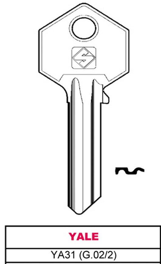 chiave asc ya31 (g.vac 2) yale cod:ferx.vit6758