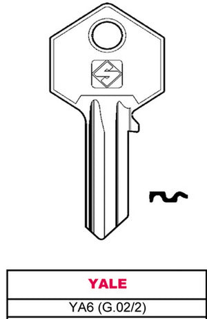 chiave asc ya6 (g.vac 2) yale cod:ferx.vit4934