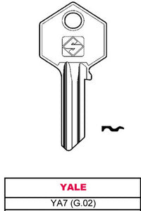chiave asc ya7 (g.vac 0) yale cod:ferx.vit4936
