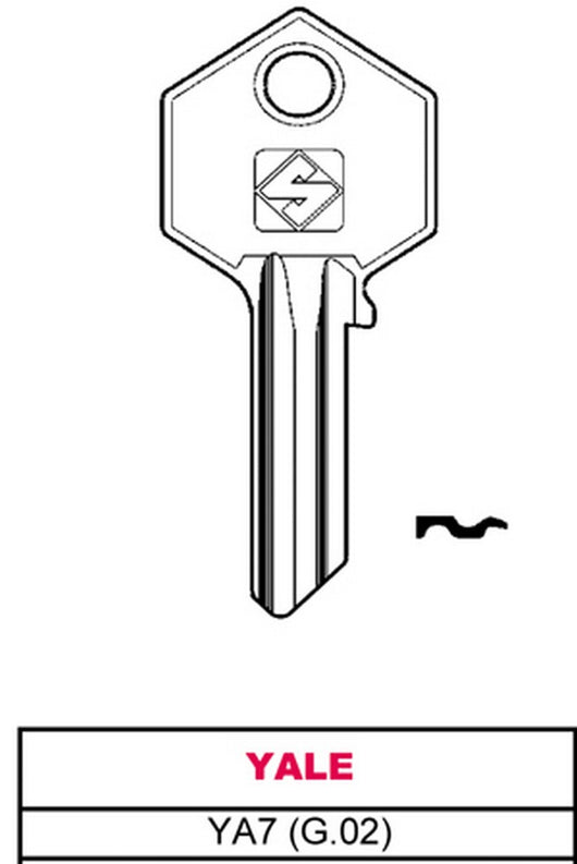 chiave asc ya7 (g.vac 0) yale cod:ferx.vit4936