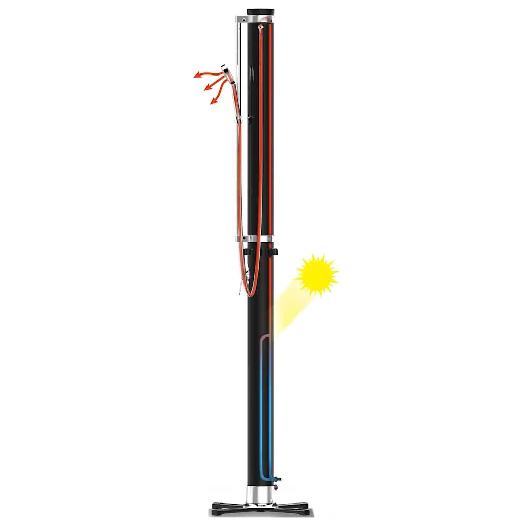 Bestway Doccia da Esterno Solar Flow Nera 20 L