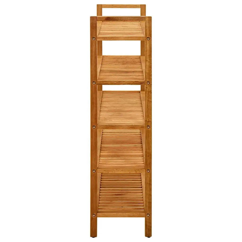 Scarpiera con 5 Ripiani 100x27x100 cm in Massello di Rovere 331751