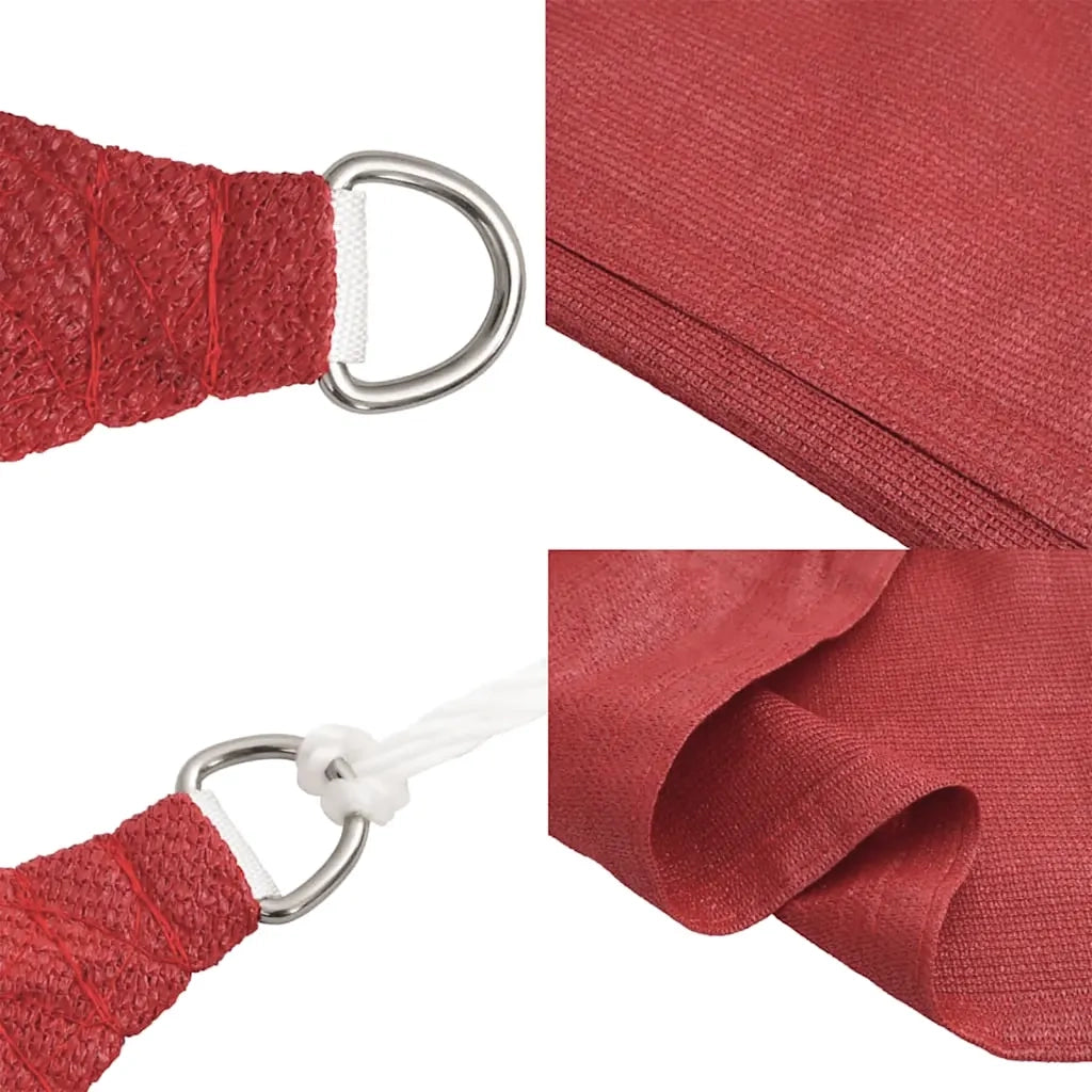 Vela Parasole-Telo Ombra-Vela Ombreggiante 160 g/m2 Rossa 2x3,5 m in HDPE