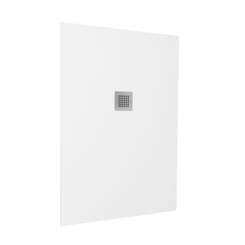 Piatto doccia 80x120cm in marmoresina bianco effetto pietra | Kos