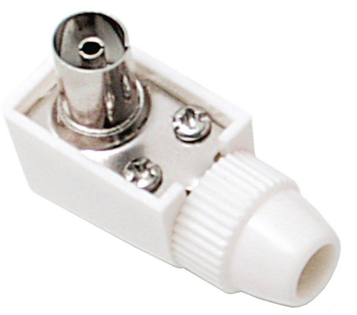 presa tv coassiale a squadra ï mm. 9,5 per cavo ï max mm.7 cod:ferx.vit29506