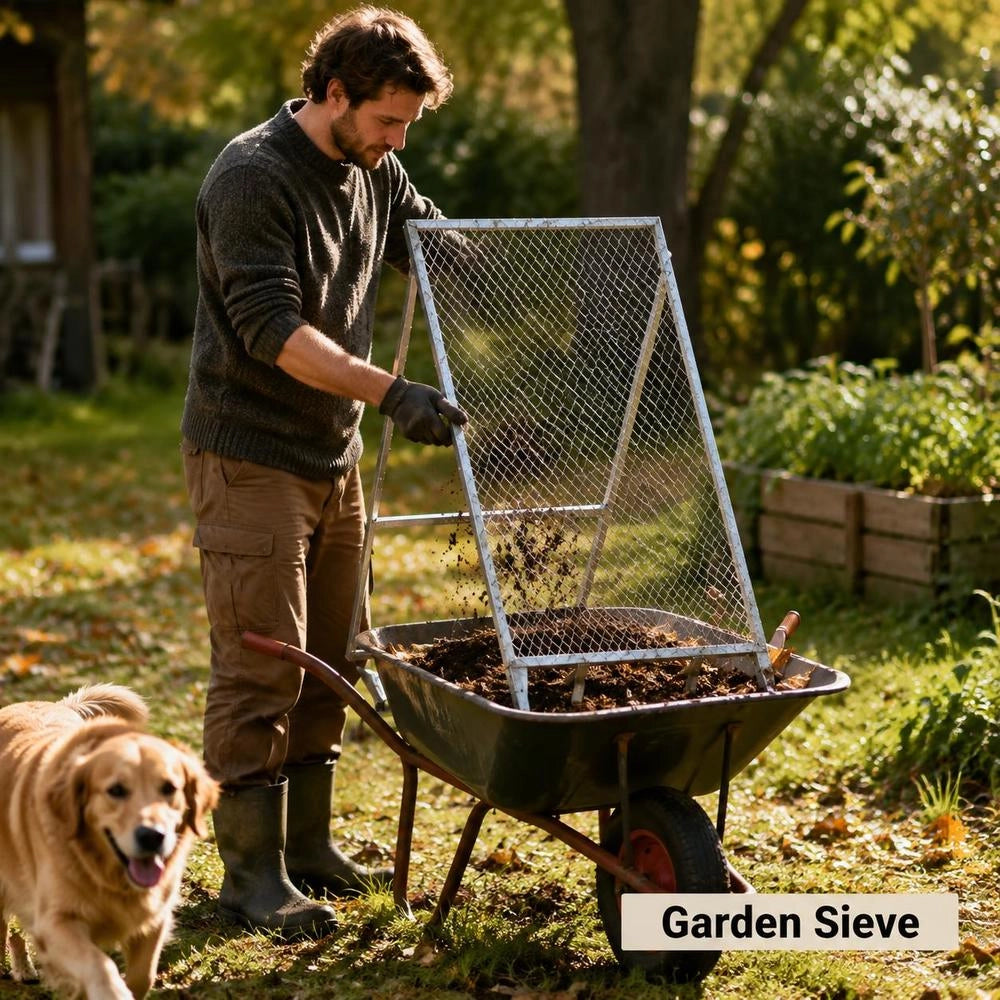 Garden Sieve Made Of Galvanized Steel