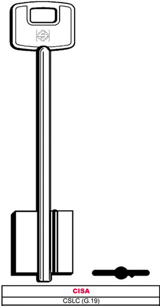 chiave a doppia mappa cslc (g.vat 5) cisa cod:ferx.vit6002