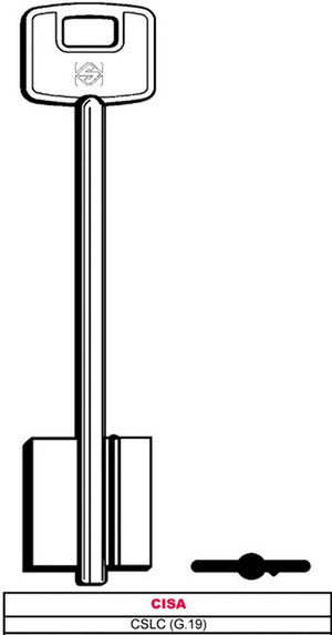 chiave a doppia mappa cslc (g.vat 5) cisa cod:ferx.vit6002