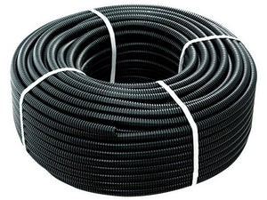 tubo corrugato nero con tirafilo ï mm. 32  mt. 25 cod:ferx.vit47255